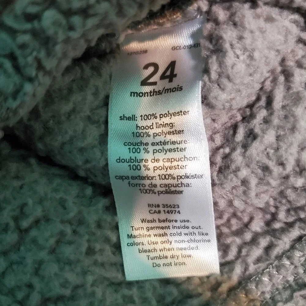 Carter's Baby Girl Sherpa Hooded Jacket 24 M